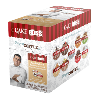 CAKE BOSS HAZELNUT BISCOTTI i kup Keurig compatible single serve coffee cups